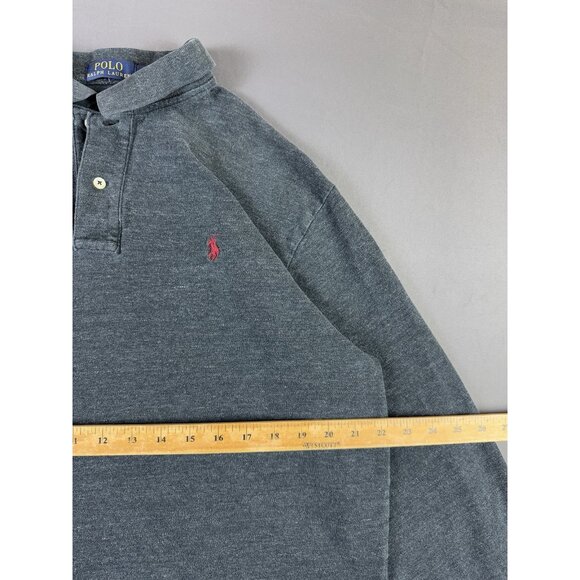 Polo Ralph Lauren Pony Long Sleeve Polo Shirt XL Streetwear Hype Designer Fade - Picture 3 of 4